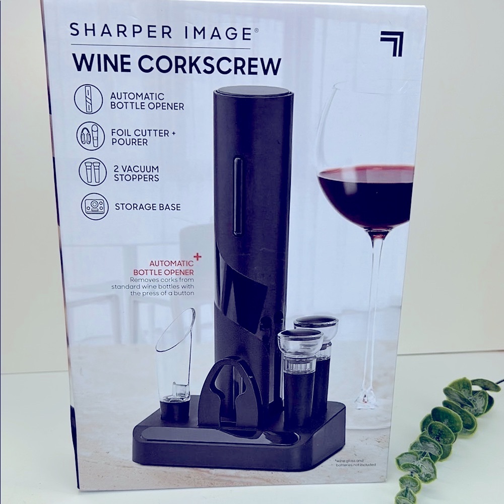 Sharper Image Automatic Wine Corkscrew Set